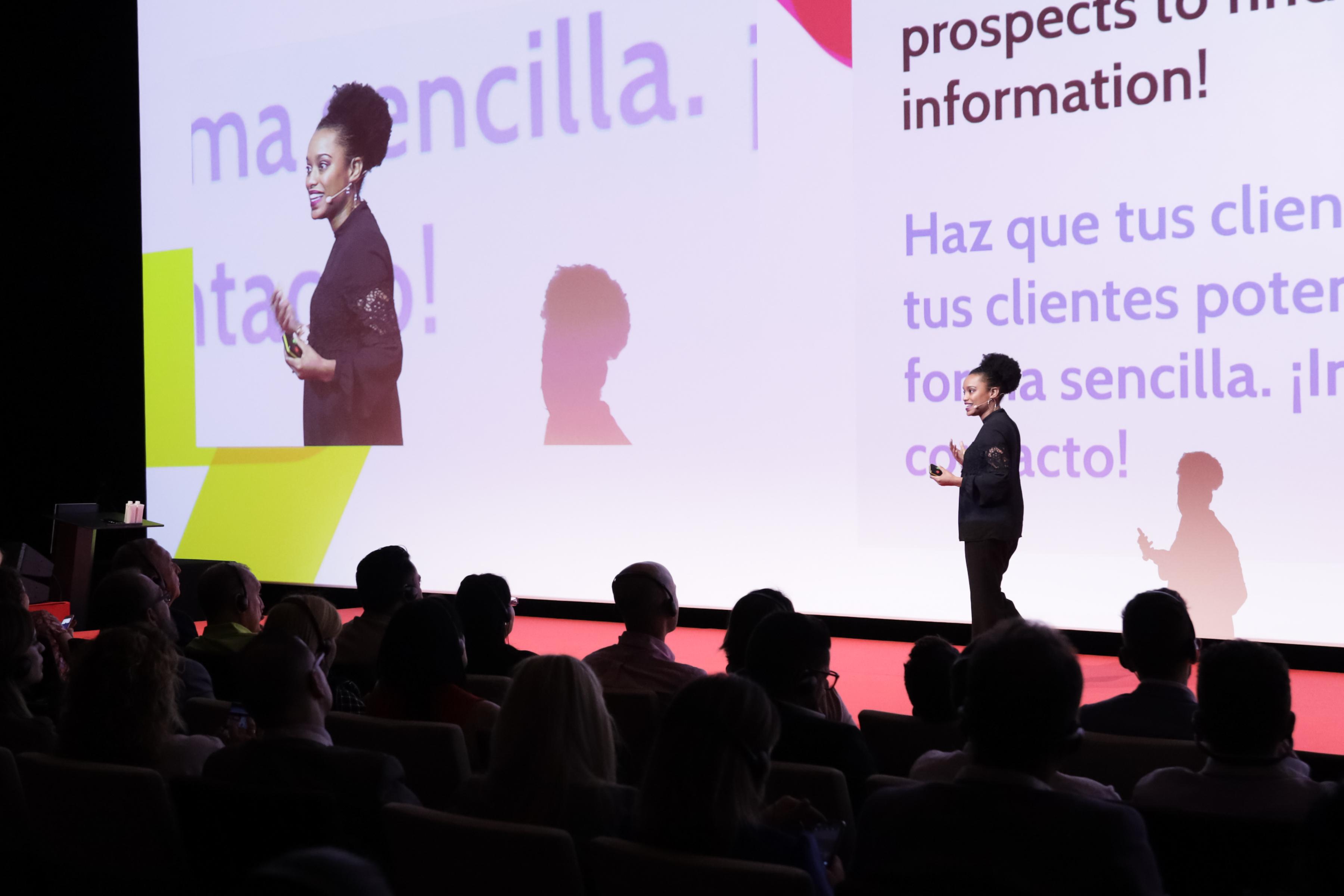 Crystal Washington Speaking in Spain