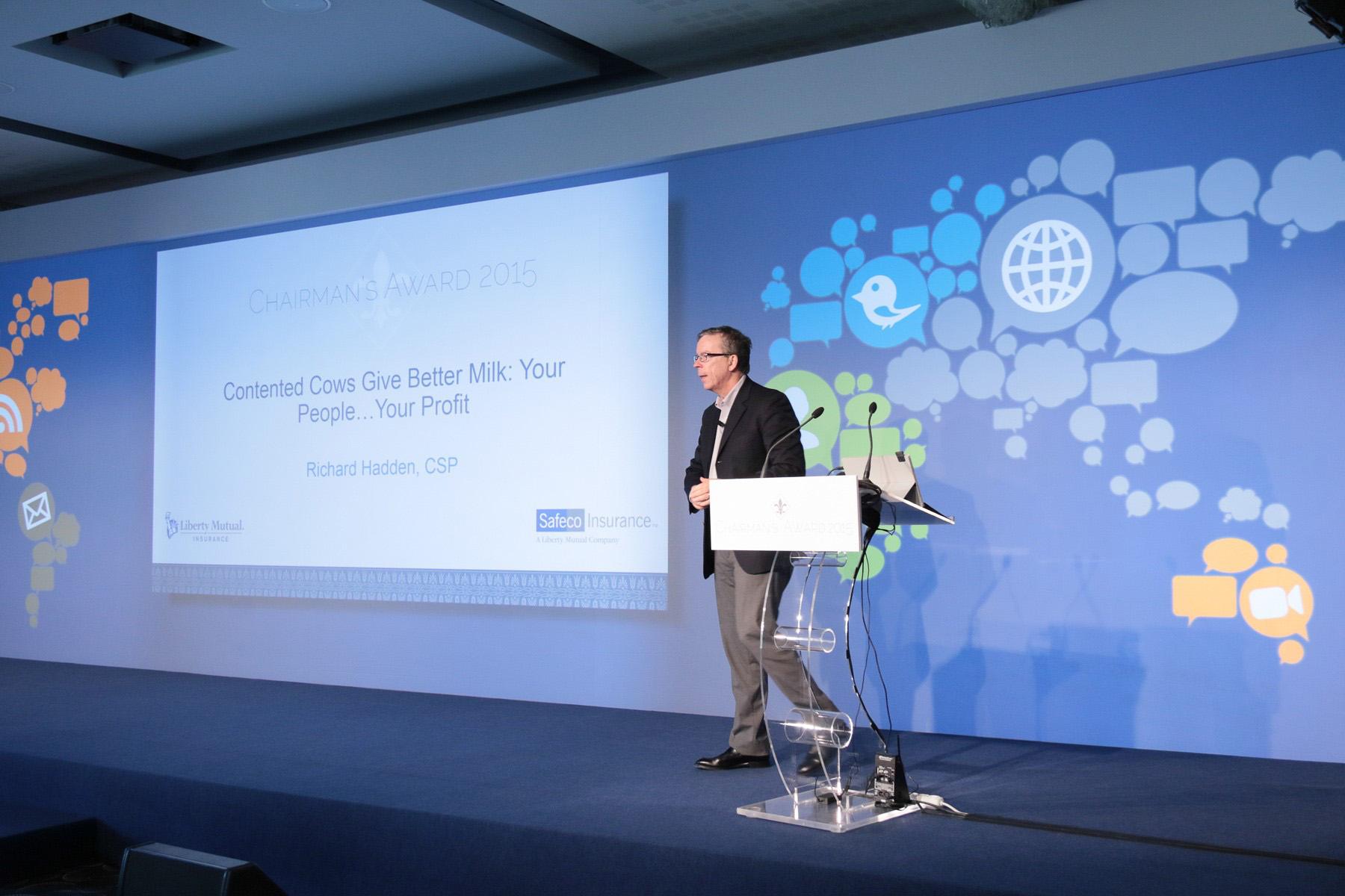 Richard speaking in Greece